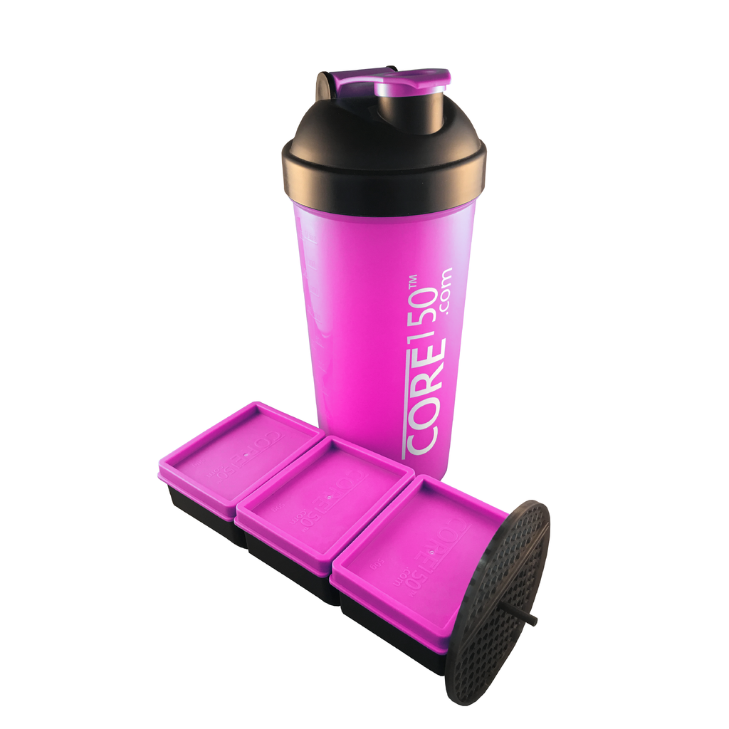 Protein Shaker Bottle with Protein Pink | 3D model
